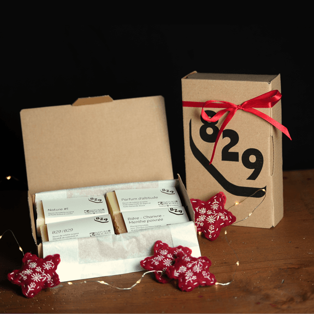 Coffret 3 savons 1 shampoing 